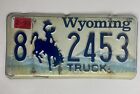 1995 Wyoming License Plate 8 2453