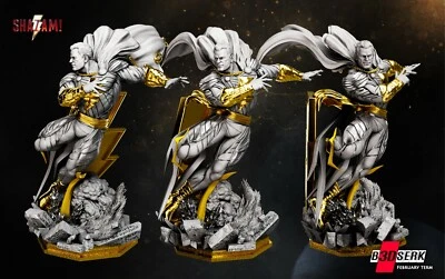 SHAZAM Statue DC Justice League Resin Model Kit B3DSERK - Image 1 of 4