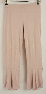 New BB Dakota Aden Women Sizes XS/S/M/L Dusty Rose Bell Bottom Crop Lounge Pants - Picture 1 of 12