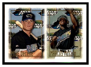 1997 Topps #472 MIKE DECELLE MARCUS MCCAIN RC Tampa Bay Devil Rays Rookie