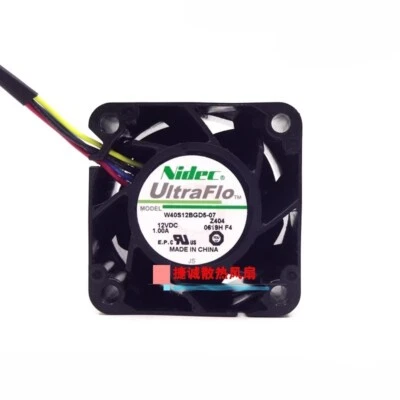 Ventilador fuente de alimentación estuche servidor Nidec W40S12BGD5-07 12V 1.0A 4028 4CM Foto 1 de 4
