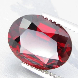 5.51Cts Winsome Natural Almandine Garnet 12x9.5mm Oval Step Cut Collection Gem - Picture 1 of 8