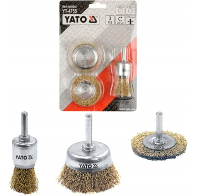 Drahtbürsten Satz Scheibenbürste Topfbürste Reinigungsbürsten für Bohrmaschine - Bild 1 von 4