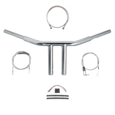 Kit de manillar Chopper T 2007-2010 Harley-Davidson Softail 1 1/4" cromado 8" Foto 1 de 2