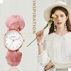 Cute Rose Gold Luxury Jewelry Pink Stretching Strap Women's Watch Gift NEW 2024
