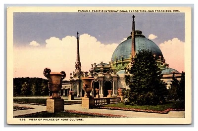 San Francisco CA Vista Palace of Horticulture Panama Expo White Border Postcard - Image 1 of 2