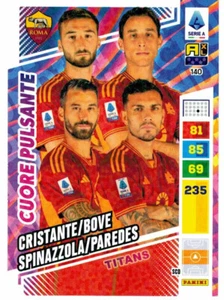 PANINI CALCIATORI ADRENALYN XL TITANS 2024 CARD N. 140 CUORE PULSANTE ROMA - Picture 1 of 2