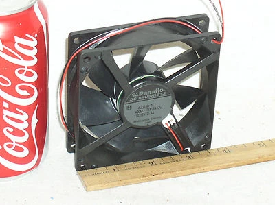 1 NEW HI SPEED HWB BEARING PANAFLO FBA09A12V 92MM BOX FAN 12V .4 AMP 40 CFM USA - Image 1 of 4