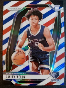 2024-25 Panini Prizm RWB Jaylen Wells Prizm RC # 239  " Memphis Grizzlies " - Picture 1 of 2