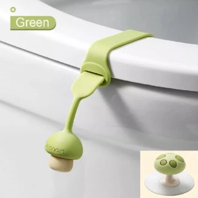 Elevador de tampa de vaso sanitário – Acessório higiênico para banheiro com alça de assento sem toque - Imagem 1 de 4