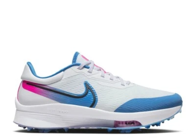 NEW NIKE AIR ZOOM INFINITY TOUR NEXT% GOLF DM8446-104 WHITE AURORA BLUE - 8 WIDE - Image 1 of 4