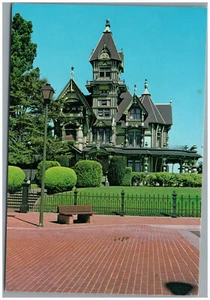 Postal cromada The Carson Mansion Eureka California sin enviar - Imagen 1 de 2