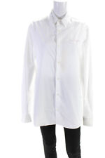 Camisa de mujer Marni con logotipo abotonada blanca algodón talla 42 EUR