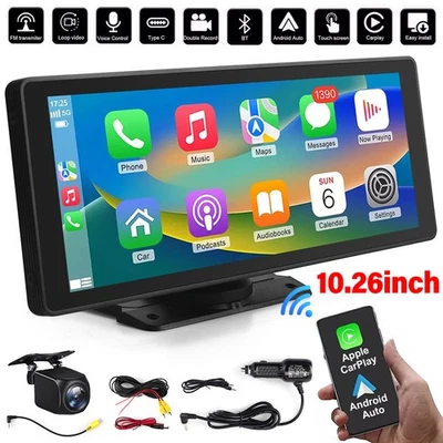 10.26" Autoradio CarPlay Apple Android Touchscreen GPS BT Wireless CarPlay Auto - Bild 1 von 4