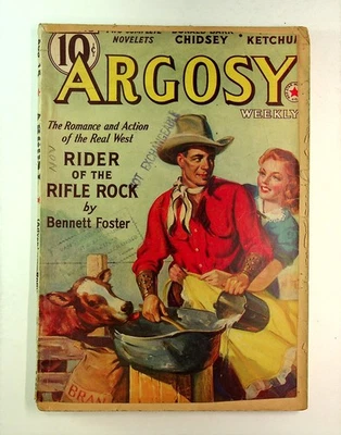 Argosy Part 4: Argosy Weekly Apr 15 1939 Vol. 289 #5 FR/GD 1.5 TRIMMED Low Grade - Image 1 of 3
