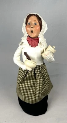 RARE Byers Choice 2014 Woman Pharmacist with Leeches Figure - Image 1 of 4