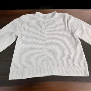 CASLON Cream White Sweater Womens Size 3XL Knit Acedemia Fall Cozy Soft Preppy - Imagen 1 de 9