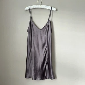 Vtg 90s Y2K Victoria Secret Size Large 100% Silk Babydoll Slip Dress Romantic - Picture 1 of 10