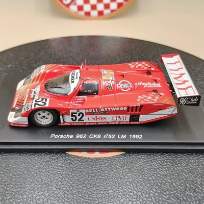 SPARK 1/43 Porsche 962 CK6 #52 LM Le Mans 1992 rojo Donovan Rickett S1917 Foto 1 de 4