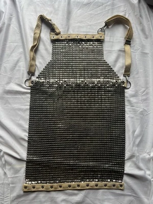 RARO DELANTAL CORTADOR DE CARNE DE CARNICERO DE COTA DE CADENA VINTAGE STEAM PUNK AUTÉNTICO PRIMERA GUERRA MUNDIAL Foto 1 de 4