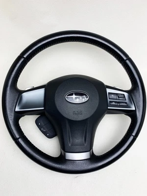 SUBARU XV Crosstrek OEM Leather Steering Wheel Japanese Japan RHD JDM - Image 1 of 4