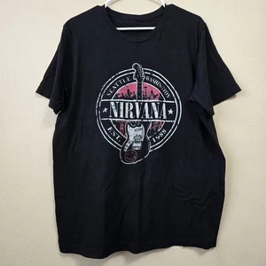 NIRVANA Band T-Shirt Schwarz Herren Größe M | Damen Large Seattle Washington  - Bild 1 von 8