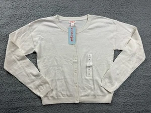Cat & Jack Girl's Size XL (14) Button Front Cardigan Sweater Cream - Picture 1 of 6
