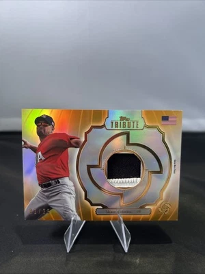 2013 Topps Tribute Shane Victorino WBC Game Used Patch Orange /25 - Image 1 of 2