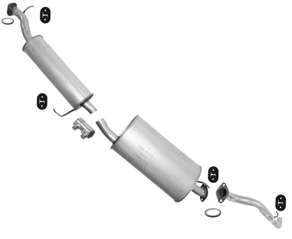 Sistema de escape resonador silenciador para Honda Element 2003 2008 2009 2011 LX, EX Foto 1 de 4