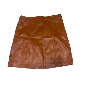 ART CLASS Girls Sz L (10/12) Brown Faux Leather Pencil Skirt NWT - Picture 1 of 9