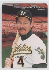 1990 Mother's Cookies Oakland Athletics Stadium Giveaway Carney Lansford #8