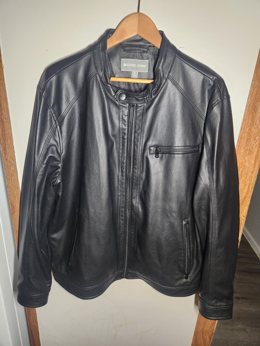 Michael Kors Faux Leather Outer Shell Jackets for Men for Michael Kors Faux Leather Outer Shell Jackets for Men for