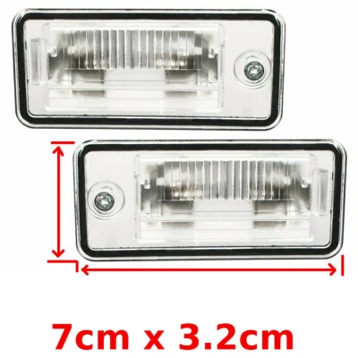 2x COPPIA LUCE TARGA POSTERIORE PER AUDI A3 8P A4 B6 A4 B7 A6 C6 A8 D3 Q7 - Imagen 1 de 3