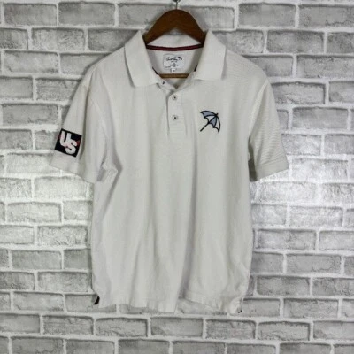 Polo de golf Go Arnie Arnold Palmer equipo cuello blanco EE. UU. LOGOTIPO GRANDE para hombre mediano Foto 1 de 4