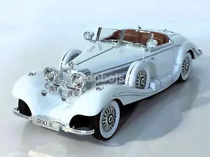 Modellino auto 1:18 Mercedes-Benz 500k collezione regalo decorazione luci e suoni SUPER - Foto 1 di 20