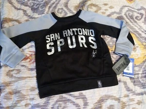 NWT Kids San Antonio Spurs Fleece Long Sleeve Small (4) NBA New - Picture 1 of 5