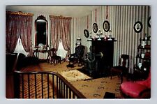 Springfield IL-Illinois, Abraham Lincoln's Home, Front Parlor, Vintage Postcard