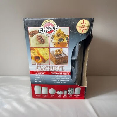 Wilton Expert Non-Stick 8-Piece Bakeware Set Easy To Clean Baking Pan Set Pans - Image 1 of 4