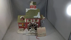 Department 56 Snow Village J. Young’s Granary Flour Mill Lighted Mint in Box - Picture 1 of 9