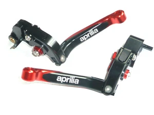 APRILIA TUONO V4 1100 2017-2024 MANIJAS DE EMBRAGUE DE FRENO PLEGABLES GRABADAS PISTA DE CARRETERA - Imagen 1 de 12