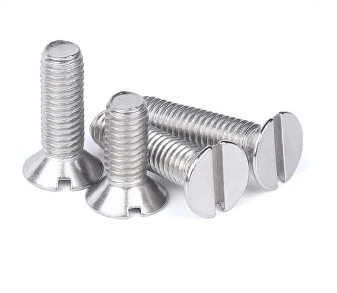 HIGHLAND FASTENERS LTD M12 / 12mm A4 Marine Grade Slotted Countersunk Machine Screws Stainless DIN 963