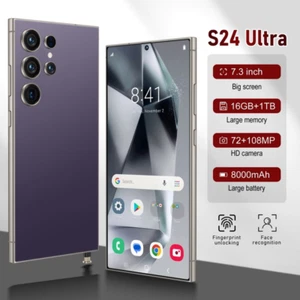 5G Phones S24Ultra 7.3" Smartphone 16GB+1TB Android14 Cellphones Dual SIM New - Picture 1 of 29
