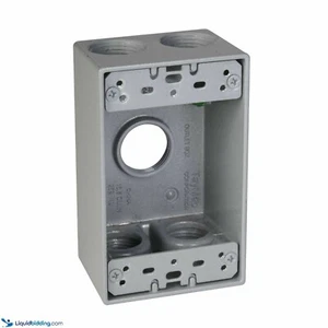 Pass & Seymour WPB35 Gray Sigma Electric WPB35-5 3/4-Inch 5 Hole 1-Gang Box - Picture 1 of 6