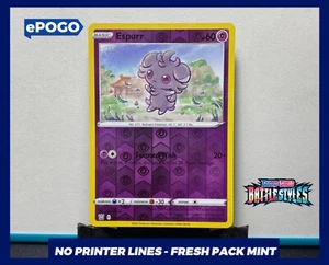 Espurr 060/163 Holo Inverso Pokémon Tarjeta Batalla Estilos Pokémon JCC JCC COMO NUEVA PSA - Imagen 1 de 2
