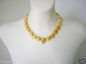 Natur Bernstein Kette Collier Butterscotch 31,8 g/44 cm - Afbeelding 1 van 5