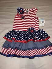 Bonnie Jean (Dillards) Girl’s Patriotic (4th Of July) Dress- Size 5 New