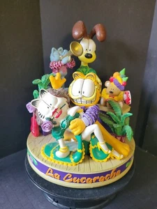 Vintage Garfield La Cucaracha Musical Box Figurine Danbury Mint Mexican Fiesta - Picture 1 of 5