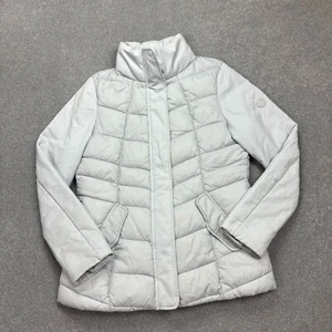 Barbour Jacket Womens Medium Grey Down Puffer Hunting Country Field Coat Lady* - Picture 1 of 16