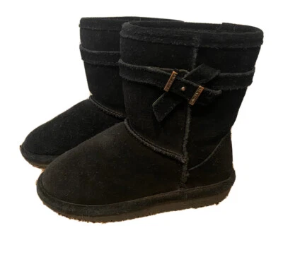 Bearpaw Botas Emma Botas para Niños Pequeños Negras Talla 12 Usadas. Foto 1 de 4