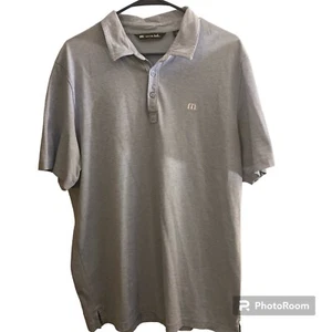Travis Matthew Short Sleeves Polo /Golf Shirt Men's 2XL Blue Logo - Picture 1 of 6